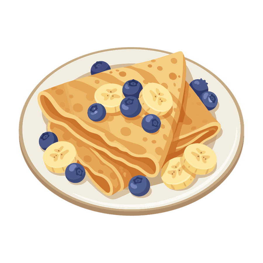 Crêpes alla frutta