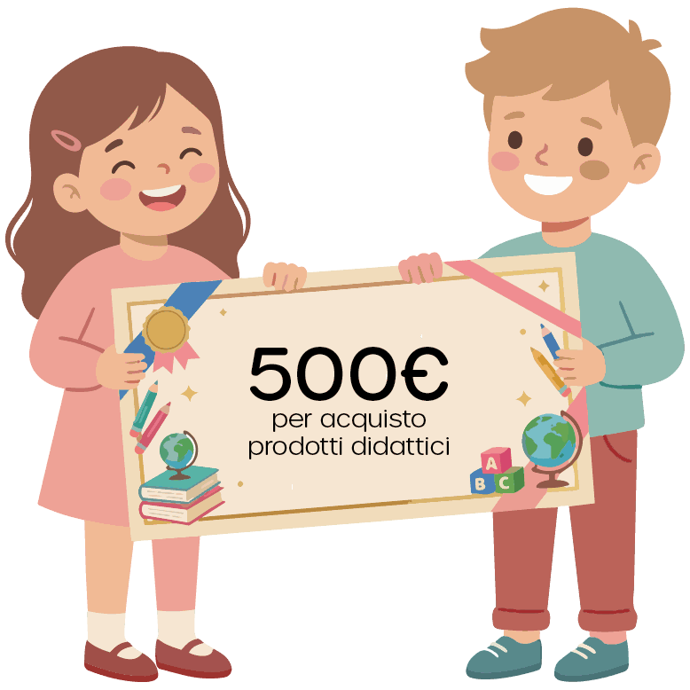 Premio di 500 euro per l'acquisto di prodotti didattici